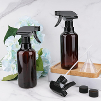 Flacon pulvérisateur à brume fine de 250ml Flacon pulvérisateur rond en plastique pour toner liquide noir Flacon pulvérisateur à sublimation nettoyante avec déclencheur
