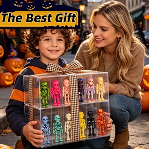 Statuetta Scheletro Articolata 3D Personalizzata, Multicolore, Mini Teschio Snodabile, Decorazione Halloween, Giocattolo Antistress in PLA, Regalo - Product Image 6