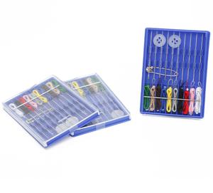 Kit de couture miniature en gros, outils portables de voyage pour la réparation, avec 10 fils de couleurs, boutons et épingles de sûreté, idéal pour les hôtels de luxe - Product Image 6