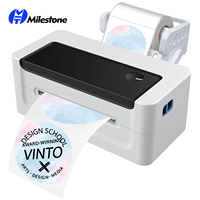 Impresora de Etiquetas MHT-L1081, Impresora de Códigos de Barras, Impresora Térmica de Etiquetas a Color para Teléfono/Tableta/PC/Mac, 110 mm, 203 DPI