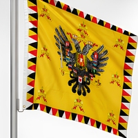 Drapeaux patriotiques d'extérieur en polyester imprimés numériquement, double couture, drapeaux nationaux Autriche Hongrie, usage promotionnel