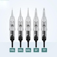Aiguilles jetables faciles à enfiler, pièces, 1RL 3RL 5RL 5F 7F, stérilisées, Micropigmentation, pour maquillage Permanent