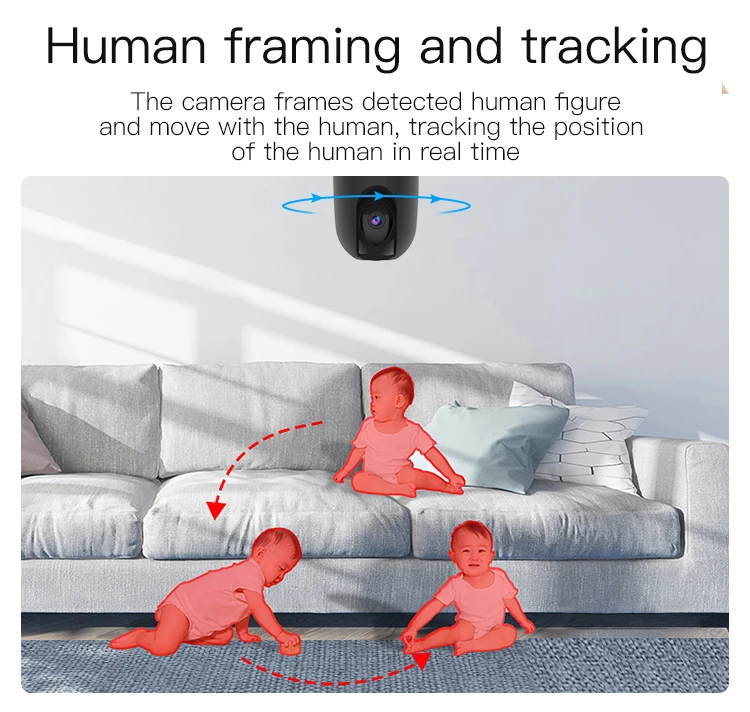Vstarcam Best selling  Baby Monitor Face Recognition Smart AI 1080P Wifi security IP Camera human detection cctv camera ptz