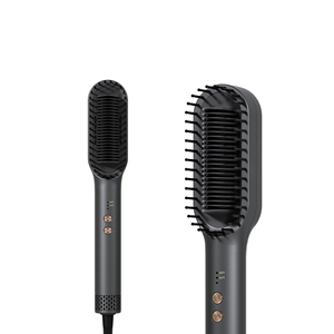 Nuevo estilo pantalla LED 2 en 1 alisador de pelo eléctrico portátil rápido peine alisador de pelo Popular cepillo - Product Image 1