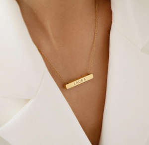 <span class=keywords><strong>Collana</strong></span> <span class=keywords><strong>con</strong></span> barra orizzontale incisa Jietao in acciaio inossidabile da 2 cm, targhetta <span class=keywords><strong>con</strong></span> <span class=keywords><strong>nome</strong></span> in oro, <span class=keywords><strong>collana</strong></span> personalizzabile <span class=keywords><strong>con</strong></span> barra incisa per affermazioni - Product Image 6