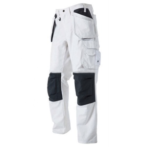 Pantalons de travail blancs <span class=keywords><strong>pour</strong></span> hommes de haute qualité en gros, taille personnalisée - Product Image 2