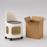 Chaise partagée USMILEPET pour humains et animaux avec niche pour chat intégrée, roulettes faciles à déplacer pour la décoration de meubles de salon moderne