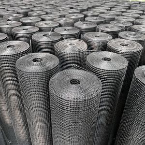 2025 Hot Sell 1/2 Inch 48 X 100 ft Black PVC Coated Hardware Cloth Welded Iron <b>Wire</b> <b>Mesh</b> for Fences Galvanized <b>Steel</b> Square Hole - Product Image 6