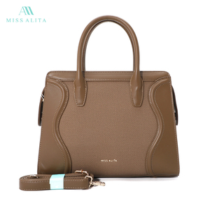 Sac à main de luxe pour femme en cuir PU, fourre-tout de créateur avec ferrures dorées, vente en gros de l'usine de Guangzhou, idéal pour les sorties quotidiennes chics - Product Image 1