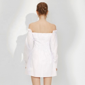 <span class=keywords><strong>Mujer</strong></span> de primavera última vestidos de manga larga de <span class=keywords><strong>algodón</strong></span> de Cintura entallada línea boda fiesta <span class=keywords><strong>vestido</strong></span> plisado - Product Image 5