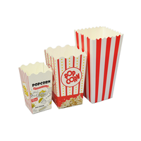 Boîte à Popcorn Carrée Personnalisée en Carton Ondulé Verni, Vente en Gros, Pas Cher, Qualité Alimentaire, Idéale pour les Fêtes Classiques