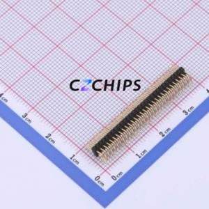 X1321WR-2x30J-C40D18 Pin Header Bent Lead Through Hole,P=1.27mm Connector 2x30P 1.27mm 1.27mm Pin Header - Product Image 2