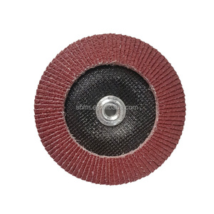 Disco de aleta de óxido de alumínio cerâmico para lixar madeira de metal 125mm 115mm diâmetro alta nitidez grão cerâmico 36-120 OEM personalizável - Product Image 1