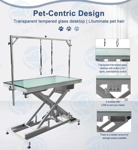 Tavolo da Toelettatura per Cani di Grossa Taglia e Gatti Elettrico Regolabile a X con Design a Led - Product Image 4