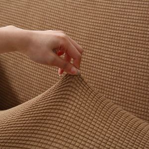 Housse de protection de canapé élastique, causeuse en Spandex, souple et ajustable, protection de meubles lavables avec bande élastique - Product Image 3