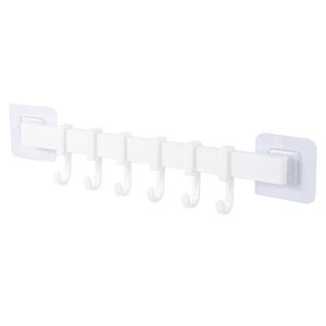 Toallero de baño autoadhesivo sin perforaciones, barra individual para colgar trapos de cocina, gancho grueso para toallas de baño - Product Image 5