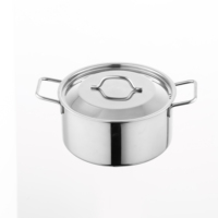 Marmite épaissie personnalisée en acier inoxydable Caldero Ménage Cuisine Vapeur Kameraden Grande Capacité Double Oreilles Marmite