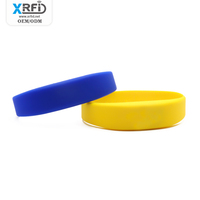 Muestras Gratis, Pulsera de Silicona Impermeable con Chip RFID NFC de 13.56MHZ, Brazalete Festivo