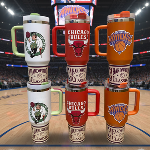 Gobelets isothermes de voyage en acier inoxydable de 40 oz <span class=keywords><strong>NBA</strong></span> Basketball Chicago Bulls Boston Celtics et <span class=keywords><strong>New</strong></span> <span class=keywords><strong>York</strong></span> Knicks - Product Image 1