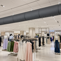 Conduit d'air en tissu pour gymnase, salle de sport, atelier, entrepôt, ventilation CVC, composite caoutchouc-plastique, flexible et isolé