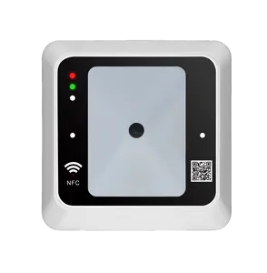 Zkradio Qr + Rfid Muur Gemonteerde 13.56Mhz Ic Kaartlezer Met Usb Wiegand26/34 Rs485 Interface Voor Toegangscontrole Systeem