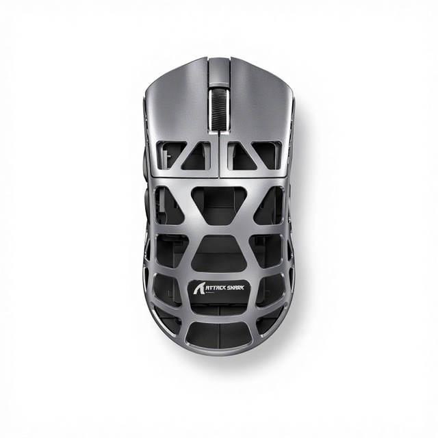 Attack Shark R3 Magnesium Alloy 6-Button Laser PAW3395 Three-Mode for Wireless Gaming Mouse Lightweight 4K/8K Esports