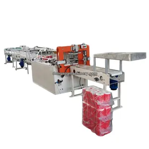 Semi automatic 3 layer bundle toilet roll packing machine for multiply toilet roller package
