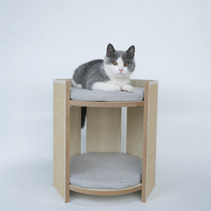 YOUME Maison <span class=keywords><strong>pour</strong></span> <span class=keywords><strong>chat</strong></span> en MDF de style moderne avec sisal et <span class=keywords><strong>coussin</strong></span> 40x40x43 Tour d'<span class=keywords><strong>arbre</strong></span> <span class=keywords><strong>à</strong></span> <span class=keywords><strong>chat</strong></span> d'intérieur <span class=keywords><strong>pour</strong></span> le salon - Product Image 6