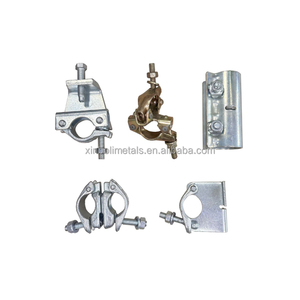 Accouplement de coffrage en acier BS1139 EN74 Q235 avec pince pivotante à simple ou double embout, accessoires pour planches de coffrage, emballé dans un sac - Product Image 2