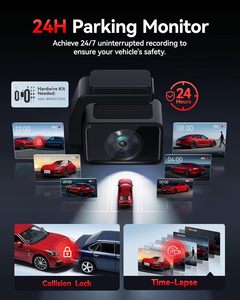 Cámara para Auto Redtiger F4 Pro 4K GPS con Sensor STARVIS 2, Tarjeta de 128GB, WiFi6 de 5.8GHz, Pantalla Táctil de 2.2 Pulgadas, Grabación Delantera y Trasera, Modo de Estacionamiento 24H, Control por Voz - Product Image 6
