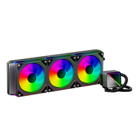 Refroidisseur liquide AIO 360 mm pour processeur, système de refroidissement liquide ARGB RGB pour PC de bureau
