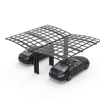 Abri de voiture en aluminium en forme de Y personnalisé, avec panneau de toiture en polycarbonate imperméable, abri extérieur pour villa et maison individuelle