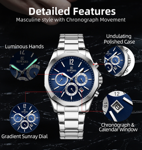 <span class=keywords><strong>Montre</strong></span> pour <span class=keywords><strong>homme</strong></span> <span class=keywords><strong>REWARD</strong></span>, personnalisez votre propre logo, luxe, mode masculine, acier inoxydable, décontractée, <span class=keywords><strong>prix</strong></span>, montres pour <span class=keywords><strong>homme</strong></span>, quartz - Product Image 6