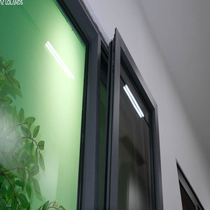 Nouvelles fenêtres à ouverture vers l'intérieur en alliage d'aluminium Lolands, à double <span class=keywords><strong>battant</strong></span>, avec moustiquaire magnétique double en acier inoxydable et double vitrage - Product Image 4