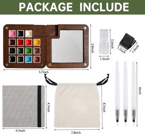 Набор акварельных красок BOMEIJIA — бестселлер, портативный дорожный набор акварели с красками для художников - Product Image 2