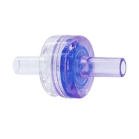 Vanne de sécurité médicale pour distributeur d'eau, vanne de vidange d'air, mini-vanne de retenue à aiguille, biocompatibilité PC+Silicone