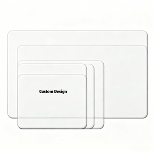 Custom Size Gaming Tempered Glass Gaming <b>Mouse</b> Pad Soft Edge Anti-Slip Silicone Base Glass <b>Mouse</b> <b>Mat</b> for Esport Gamer - Product Image 1