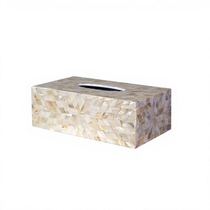 Wooden And Mother of Pearl <b>Tissue</b> Box Superior Quality Customized Size Napkin <b>Tissue</b> Box For Home Kitchen Use - Product Image 1
