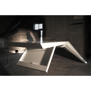 Muestra gratis montado en la pared instalado piedra blanca trabajo Estudio escritorio moderno mesa de oficina Industrial - Product Image 4