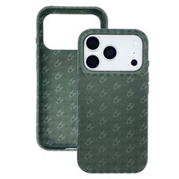 Coque de protection intégrale pour iPhone 17/16/15 Pro / Pro Max, motif gaufré vert tendance, antidérapante, protection complète de l'appareil photo, ajustement fin