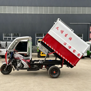 Tricycle <span class=keywords><strong>benne</strong></span> à ordures pour la collecte et le transfert des déchets, tricycle motorisé à essence pour la voirie - Product Image 1