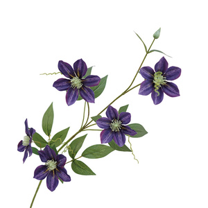 Venta al por mayor de hojas de <span class=keywords><strong>clematis</strong></span> de alta calidad flores de <span class=keywords><strong>clematis</strong></span> artificiales para la decoración del hogar - Product Image 4