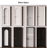 Porte intérieure américaine rétro moderne sur mesure, en bois massif, remplie en nid d'abeille, étanche, prix d'usine, pour appartement et villa