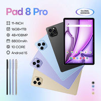 Tablet Pad 8 Pro de 11 Pulgadas, 16GB+1TB, 8000mAh, 5G LTE, Doble SIM+TF, Llamadas, Función de Teléfono con Tarjeta SIM, Multilingüe, Original