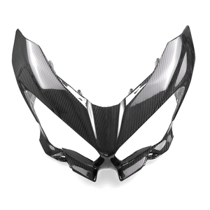 Couvercle de carénage avant pour Kawasaki <span class=keywords><strong>Ninja</strong></span>, pièces en Fiber de carbone, ombrage pour phare, accessoires de moto, <span class=keywords><strong>400</strong></span> 2018 <span class=keywords><strong>2019</strong></span> - Product Image 1