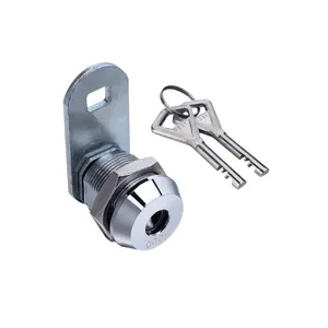 工厂供应季度转锁17.5毫米迷你凸轮锁金属柜锁，带主钥匙，用于强箱/广告