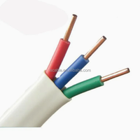 Flexibles BV/Bvr/BVV/BVVB/Rvv Kabel, zweiadrig und geerdet, elektrisches Kabel mit niedrigem Kupferanteil, PVC-isoliert, 1mm, 1,5mm, 2,5mm, 4mm, 6mm, 10mm, schwarz