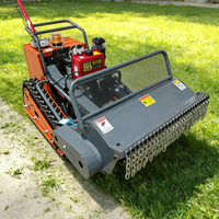 Superventas: Minicargadora de orugas para trituración forestal con accesorio triturador y soplador de nieve, nuevo modelo, cortacésped inalámbrico con control remoto.