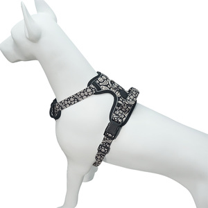 Fashion Adjustable No Pull Dog Harness Custom Print Reflective Breathable Pet Vest Harness for Medium Large Dogs Daily <b>Walking</b> - Product Image 5