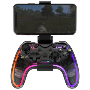 Trong suốt chơi game điều khiển PG-9228 BT trò chơi phím điều khiển RGB đầy màu sắc Gamepad cho Nintendo Switch / IOS /Android / PC / <span class=keywords><strong>PS4</strong></span> / PS3 - Product Image 3